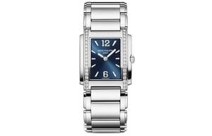 PATEK PHILIPPE Женские часы TWENTY4 с кварцевым механизмом, водонепроницаемостью 30 м, синим циферблатом 251*30 мм