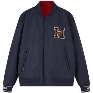 Tommy Hilfiger Новогодняя пуховая куртка мужская, Navy Blue/Red DW5