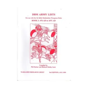 Армейские списки DBM № 3 - с 476 по 1071 год нашей эры (2-е издание), De Bellis Multitudinus - Ancients & Medieval (Wargames Research Group)
