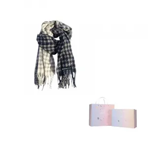 Шарф из полиэстера плюш унисекс WARRIOR, темно-синий синий