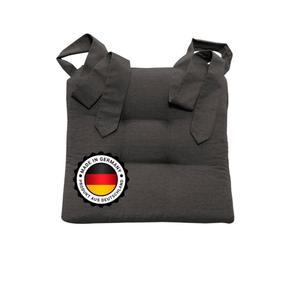 Подушка на стул Bonvionn антрацит, 46/42/7 см