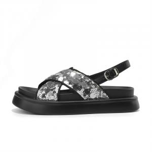 DAPHNE Женские сандалии на одной застежке серебристые, цвет Silver