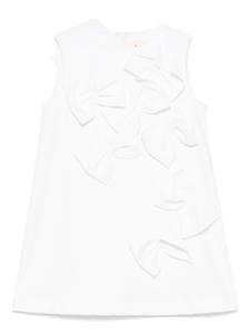 Simonetta платье с бантом, белый