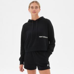 Толстовка с капюшоном nb essentials hoodie New Balance, цвет bk