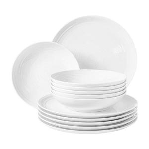 Обеденный сервиз terra uni, 12 предметов. Seltmann Weiden, белый