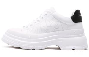 Anthony Miles Стильные скейтерские кроссовки с водяным принтом для женщин бело-черные, цвет White Black