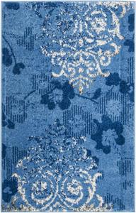 Ковер SAFAVIEH, 77 x 122 см, Adirondack Collection, Light Blue & Dark Blue, дистресс-дизайн, не линяет и прост в уходе, идеален для помещений с высокой проходимостью: прихожая, гостиная, спальня (ADR114F)