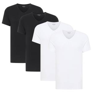 Рубашка MUSTANG, черный/белый