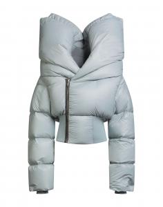 Пуховик Rick Owens, светло-серый