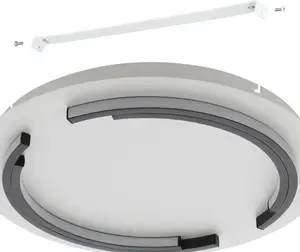 Светильник потолочный Eglo Zampote, белый / черный