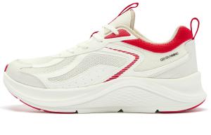 QIAODAN Кроссовки женские с низким верхом, устойчивые к скольжению, цвет слоновой кости, полумесяц