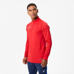 KIPSTA Футбольная толстовка с застежкой-молнией 1/2 - CLR Club, красная