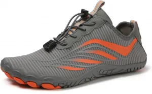 Обувь Grounded для женщин и мужчин, спортивная походная водная обувь унисекс, дышащая, быстросохнущая, с нескользящей подошвой, для походов, босоногая, удобная для улицы, плавания, пляжа, прогулок, каякинга и бродьбы Generic, серый