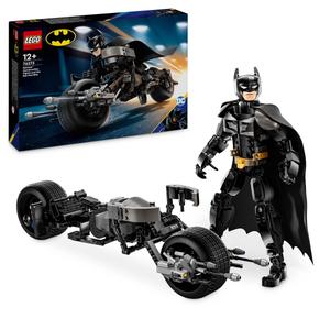 LEGO DC Batman, кубики, сборная фигурка Бэтмена и бэтцикл, 76273