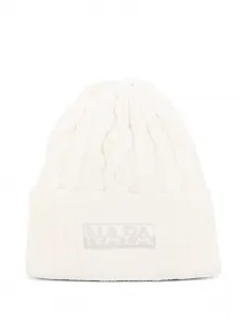 Шапка вязаная косичками Napapijri, нейтральный