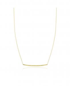 Колье с огранкой Sparkle Cut Bar из 14-каратного золота The Lovery, Gold