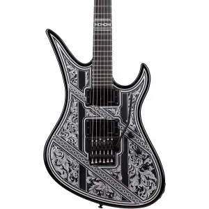 Электрогитара Schecter Guitar Research Avenger FR Przym Palladium, глянцевый черный