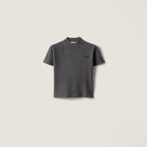 Кашемировый свитер MIU MIU, серый