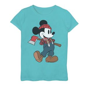 Футболка с изображением Микки Мауса для девочек 7–16 лет Disney's «Наряд лесоруба» Disney