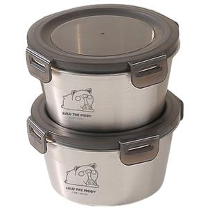 Ланч боксы KAWASIMAYA, [Upgraded 316]Lulu The Piggy Stainless Steel Fresh-Keeping Container (600Ml*2)