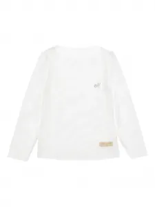 Топ с длинными рукавами Monnalisa, белый