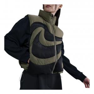 Жилет (WMNS) Nike Swoosh Series Oversized Down Vest 'Medium Olive Black'