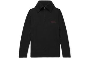 Толстовка мужская Balenciaga с длинным воротником, черный