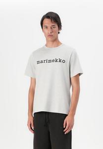 Футболка Marimekko VIHNE LOGO PLACEMENT UNISEX, Grey Melange/Black/Grey