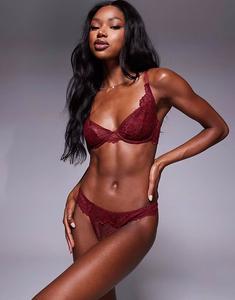 Стринги Sian от ASOS DESIGN бордового цвета