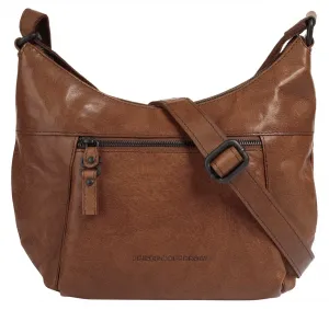 Сумка через плечо Spikes & Sparrow, натуральная кожа, цвет Cognac