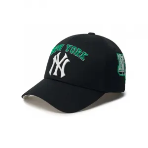 MLB Бейсболка из полиэстера и хлопка унисекс черная, Black