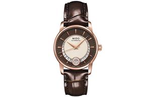 MIDO Часы Women's Baroncelli Watch, Coffee Dial Dark Brown Strap
