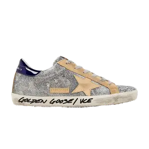 Кроссовки Golden Goose Wmns Superstar Camo Glitter - Silver, серебряный