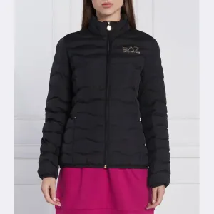 Пуховик стандартного кроя Ea7, черный