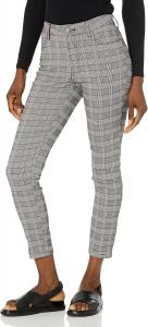 Женские брюки Tommy Hilfiger с принтом, повседневные, клетчатые, узкие, до щиколотки, Black Multi