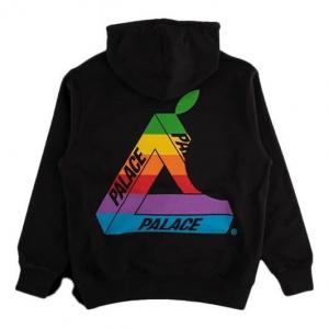 Толстовка ss19 jobsworth hood triangle logo pattern black Palace, черный