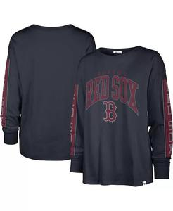 Женская темно-синяя футболка Boston Red Sox Statement с длинным рукавом '47 Brand