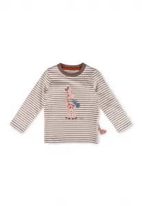 Топ savanne с длинными рукавами Sigikid, Creme-Braun Geringelt