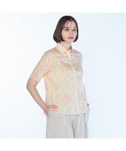 Рубашка с волнообразным воротником и принтом "Свобода" от Rous