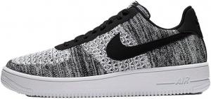 Мужские кроссовки NIKE Air Force 1 Flyknit 2.0, 6 UK, Black Pure Platinum Black White 1