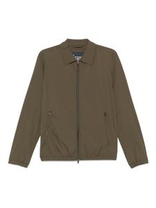 Пиджак-рубашка с классическим воротником Herno, зеленый