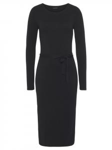 Laura Scott Черное вязаное платье