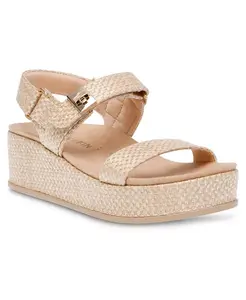 Женские сандалии на платформе Verse с двойными ремешками Anne Klein, коричневый/бежевый