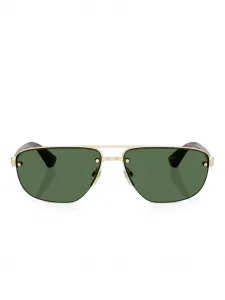 Солнцезащитные очки-пилоты Burberry, светло-золотистый