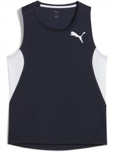 Спортивная футболка "W CROSS THE LINE SingleT 3.0" синего цвета Puma