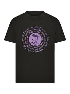 Футболка Fido Dido Is For Fido Spiral черного цвета F4NT4STIC