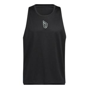 Жилет Men's adidas Lillard Logo Printing Stripe Basketball Sports Black Vest