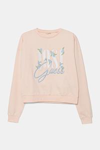 Детская хлопковая толстовка Guess, бежевый