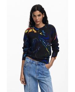 Женский свитер, разработанный г-ном Кристианом Лакруа Desigual, Black