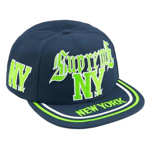 Supreme Нью-Йоркская шестипанельная кепка, Blue